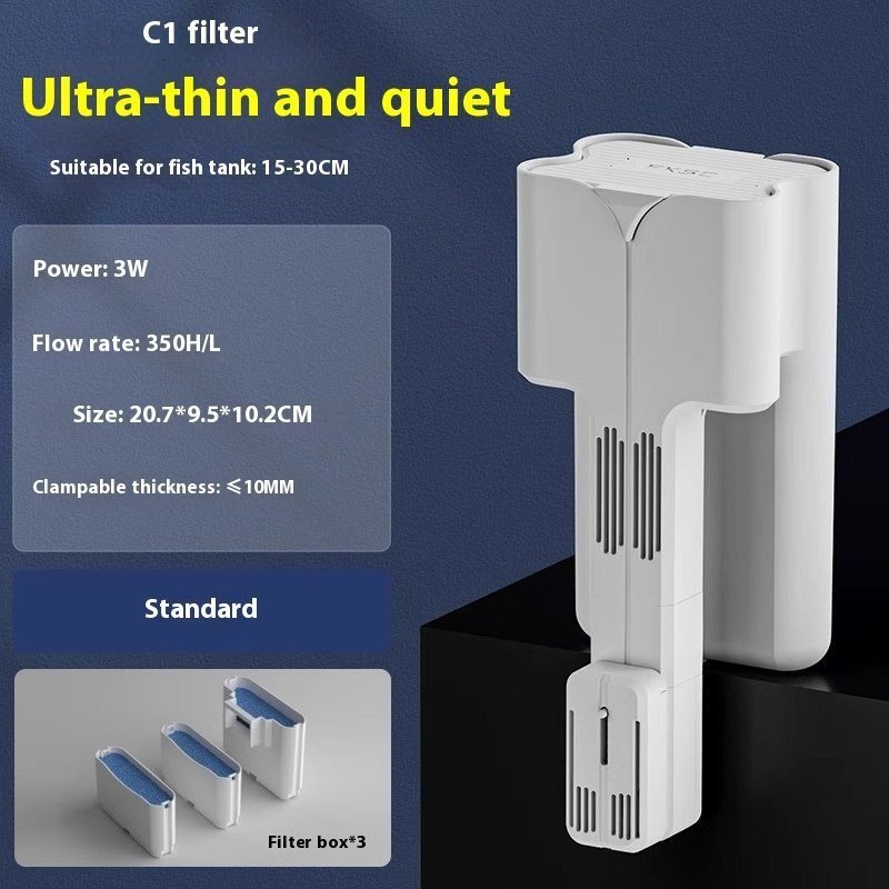 Crazy Water Plants Fish Tank Filter External Filter VAT Three-in-one Waterfall Wall-mounted Filter System - Image 7