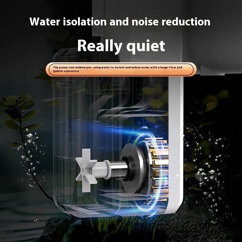 Crazy Water Plants Fish Tank Filter External Filter VAT Three-in-one Waterfall Wall-mounted Filter System - Image 6