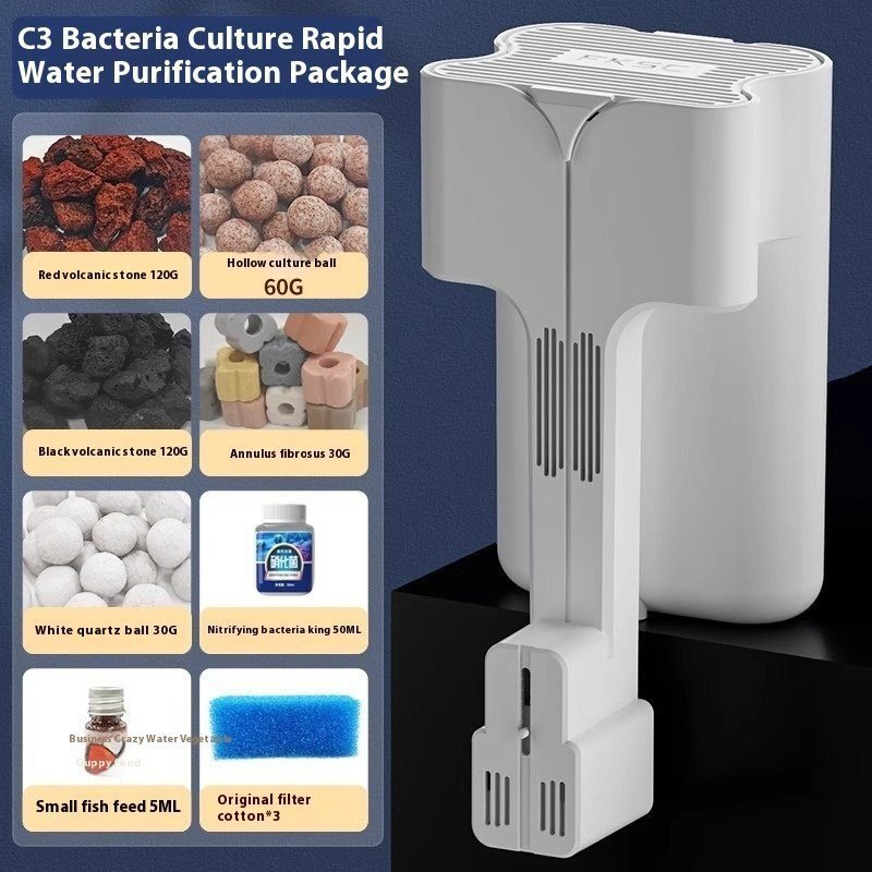 Crazy Water Plants Fish Tank Filter External Filter VAT Three-in-one Waterfall Wall-mounted Filter System - Image 5