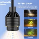 Switching between various color modes on an aquarium light, allowing users to customize their tank's appearance.