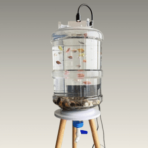 Aquarium with Drain Valve for Mineral Water Barrels