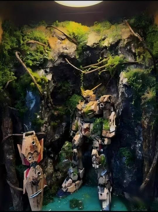Custom Aquarium Figurines Gundam