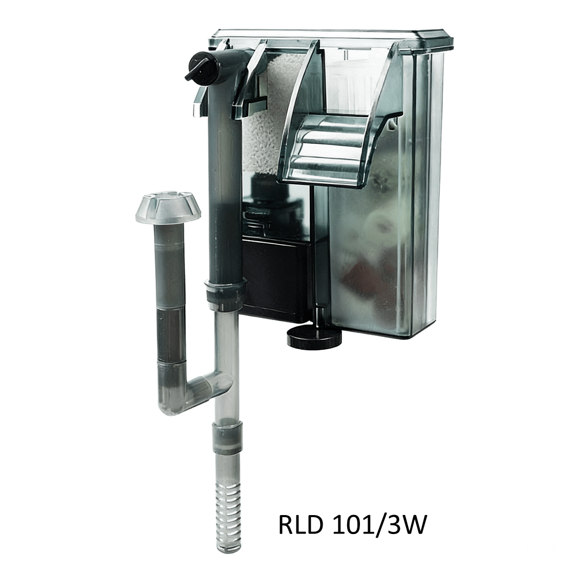 HOB Waterfall Filter: Ultra-Quiet (35dB) with Surface Skimmer