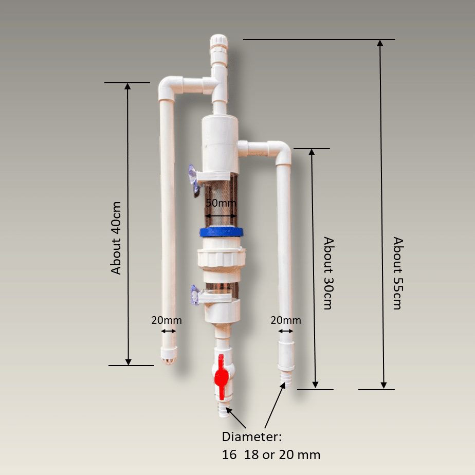 versatile canister filter pre-filter