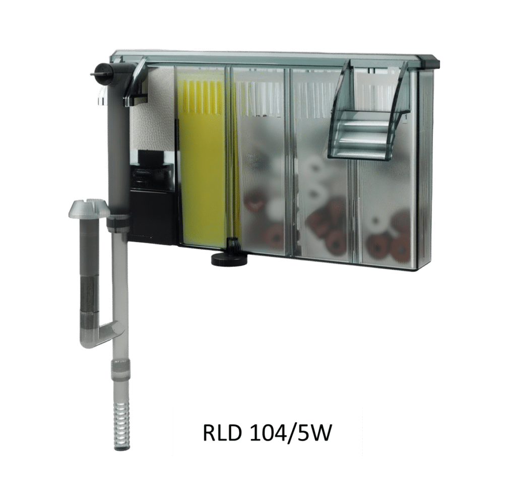 RLD104 waterfall aquarium filter heavy duty HOB filter with skimmer