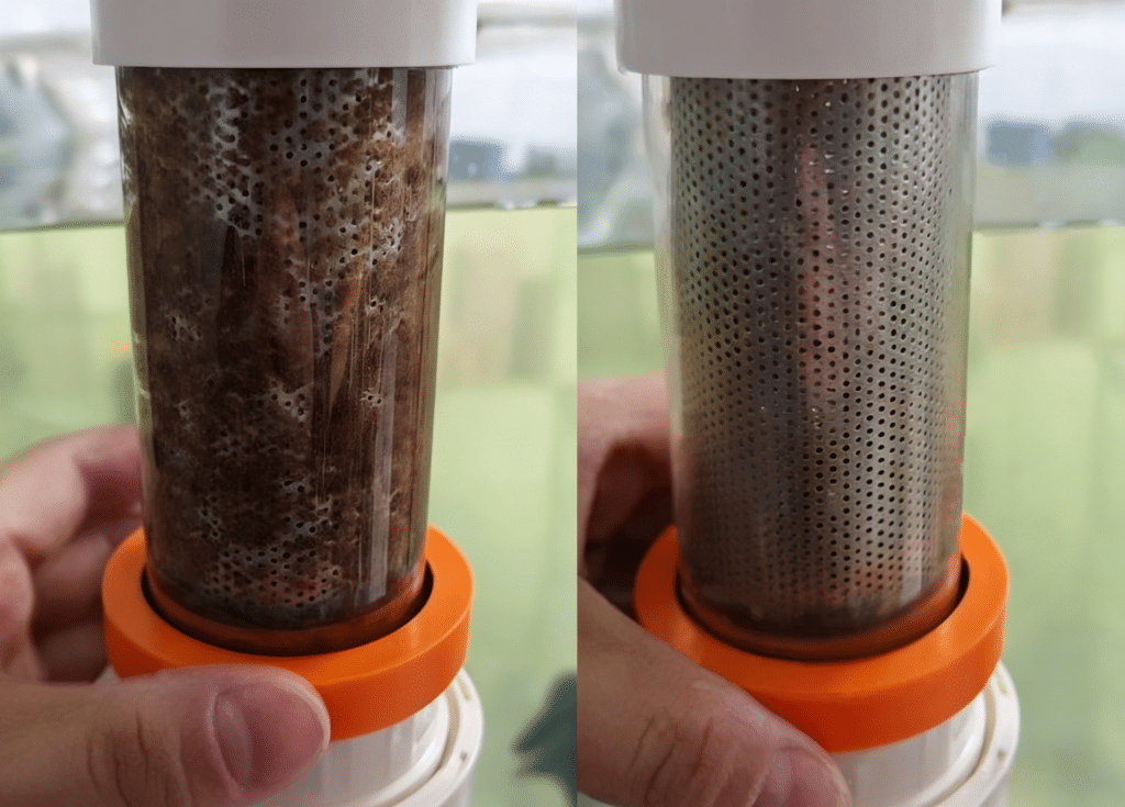 3-second clean aquarium pre-filter