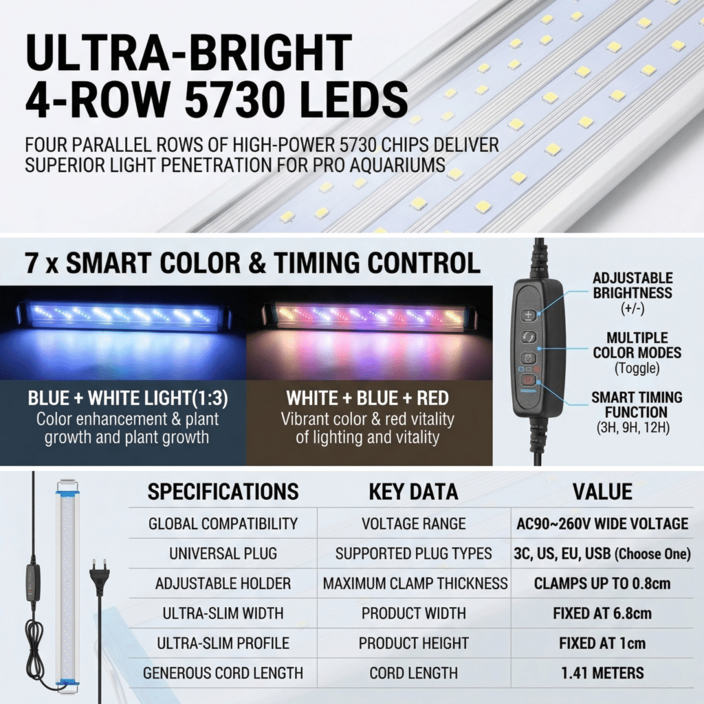 Spectrum analysis graph showing light wavelengths for optimal plant growth