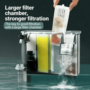Modular Filter Media Design of RLD Series HOB Waterfall Filter - Customizable Fish Tank Filtration Media for Stronger Bacteria Cultivation