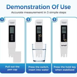 How to use the TDS meter for aquarium to get instant reading.