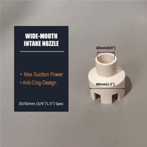 A&Aqua Pro 20-40mm (3/4" - 1.5") wide mouth intake nozzle