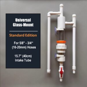 Universal magnetic fish toilet pre-filter setup