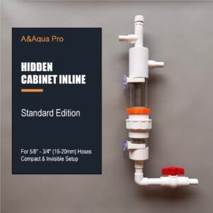 A&Aqua Pro magnetic aquarium pre-filter - Hidden Cabinet Inline setup