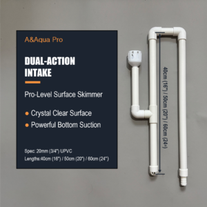 20mm aquarium plumbing dual-action surface skimmer intake pipe