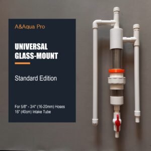 A&Aqua Pro magnetic fish toilet pre filter - Universal Glass-Mount edition