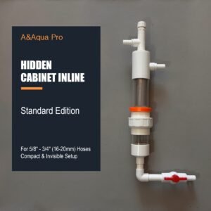 A&Aqua Pro magnetic aquarium pre-filter - Hidden Cabinet Inline setup